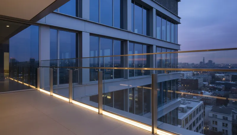 Glas-Geländer